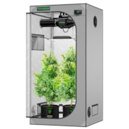 Smart Grow Tent Kit GIY-SGS-G33 3x3, 3-Plant Complete System, with WiFi E42A Controller, 200W AeroLight Wing SE LED Grow Light, and 4-inch AeroZesh G4 Ventilation Combo