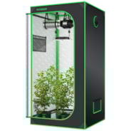 Standard Growbox Komplettset GIY-27 80x80x160cm, Komplettsystem für 2 Pflanzen, mit 150W VS1500 LED Pflanzenlampe, 10 cm Belüftungskombination