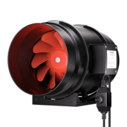 R8 Rohrventilator 20 cm, mit variablem Drehzahlregler für die Growbox-Belüftung