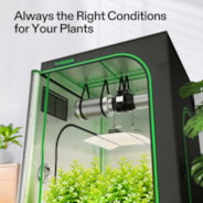 Complete Grow Tent Kit 4x4 Indoor Grow System with GrowHub WiFi Controller, Efficient Ventilation & Full-Spectrum LED Grow Light, 1680D Mylar Lightproof Tent 48"x48"x80"