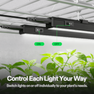 T5 Grow Lights for Indoor Plants, 5000K Full Spectrum 120W (8 x 15W), 2FT LED Plant Light Strip with Timer & Dimming Controller for Seed Starting, 8-Pack