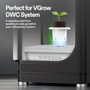 FlexFeed DWC Hydroponices System Seed Rooter, 4-Pack Seed Starter Plugs, Compatible with VGrow DWC System 