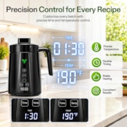 Herbal Butter Maker, 2-in-1 Decarb & Infuse Machine with Adjustable Time & Temperature for Olive Oil, Tinctures, Gummies & DIY Recipes