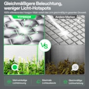 Growbox Pro P346 100 x 100 x 180 cm Indoor Grow Tent 2000D Oxford-Gewebe Hochreflektierendes Mylar und stabile Metallstangen