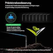 FlexFeed Automatisches Tropfbewässerungsset, All-in-One Profi-Anbau-Set