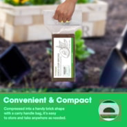 Coco Coir Brick, 1.4lbs 100% Natural Organic Compressed Coconut Coir Fiber with Low EC