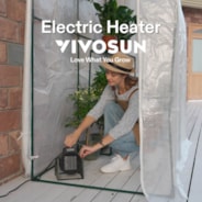 Greenhouse Heater, 1500W/750W Electric Heater