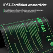 Anzucht-Heizmatte mit digitalem Dual-Display-Thermostat, 25x53 cm schwarze Wärmematte für die Keimung von Samen, 3er-Pack