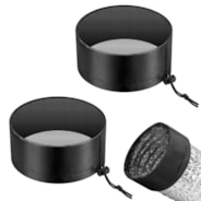 15 cm Growbox Luftkanalfilter- und Lüftungsabdeckung mit Gummizug und Befestigungsschnalle, 2 Stück