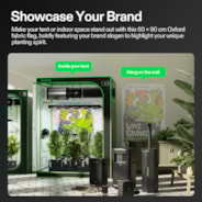 Brand Flag 60×90 cm, Durable Oxford Fabric Banner with Vivid Digital Print, Easy to Hang for Grow Tents, Home, or Events