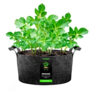 100 Gallon Grow Bags 1-Pack Black Thickened Nonwoven Fabric Pots with Handles