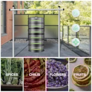 6-Layer Mesh Drying Rack Hanging Design with Green Zippers