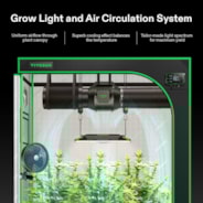 AeroLight A200 Tunable Spectrum LED Grow Light 200W, with Integrated Circulation Fan & GrowHub E42A, Compatible with APP, 3 x 3 Ft. Coverage