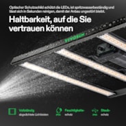 LumaLight 320W LED Pflanzenlampe, Vollspektrum Grow Lampe mit tiefer Canopy-Durchdringung, 90 x 90 cm, GrowHub kompatibel