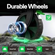 Robuster, zusammenklappbarer Bollerwagen, grün