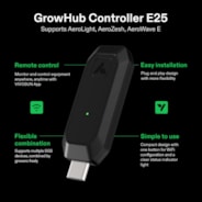 GrowHub E25 Controller, Supports Smart Grow System Devices, Easy to Install & Use, WiFi App Controllable, Expansion Port for E42/E42A