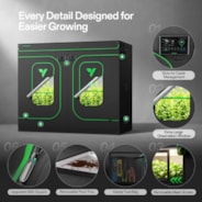Grow Tent Pro 8x4 P848, High Reflective Mylar with 2000D Oxford Canvas & Heavy-Duty Metal Support 96"x48"x80"