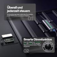 LumaLight 750W LED Pflanzenlampe, Vollspektrum Grow Lampe mit tiefer Canopy-Durchdringung, 150 x 150 cm, GrowHub kompatibel