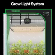 VSFL6450 Vollspektrum LED Pflanzenlampe Lichtbalken 645W, faltbares Design mit 6 Dimmoptionen, 150 x 150 cm Abdeckfläche