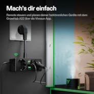 GrowHub A22 Controller with Temperature and Humidity Sensor Probe, Compatible with Vivosun App for Grow Tent