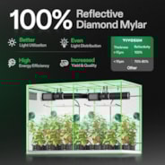 Grow Tent 5x10 S105, 12-20 Plants Use, 600D Light-proof Oxford, 60″ x 120″ x 80″, For Indoor Plants Growing