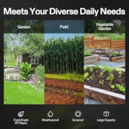 Dual Chamber Tumbling Composter, 2X 18.5 Gallon Compost Bin, Heavy-Duty Compost Tumbler w/Sliding Door, Lockable Brake and Rotating Design, Outdoor