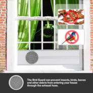 Window Duct Kit, Portable AC Window Seal Kit, Fit with 4”/6” Ducting & 5.9” Hose