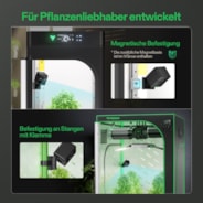 GrowCam C4, 2K-QHD-WLAN-Smart-Kamera für Growzelte & VGrow Smart Grow Box, mit Zeitraffer, Nachtsicht und App-Steuerung