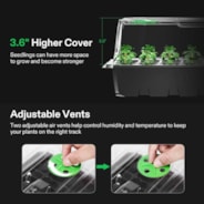 Seedling Combo w/ 6-Pack 10"x20.75" Heat Mat and 6-Pack Seed Starter Trays