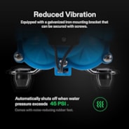 Water Pressure Pump, 115VAC 4 GPM 45 PSI Diaphragm Water Pump / Strainer for Bathrooms, Kitchens, RVs, and Yachts (Fixable)