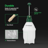 0.4 Gallon Handheld Garden Pump Sprayer (1.5L Green)