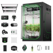 Smart Grow Tent Kit PRO 4x4 Indoor Grow System with 2-in-1 Tunable Spectrum LED Light, Smart GrowHub Automation, Efficient Ventilation & 360° Airflow, 2000D Mylar Tent 48"x48"x80"
