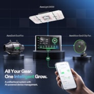 Smart AI Grow Tent System 4x2 Indoor Smart Grow System with Self-Learning AI Controller, Dynamic Airflow & Tunable Spectrum, Automated Climate Control, 2000D Mylar Tent 48"x24"x72"
