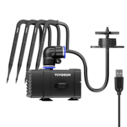 FlexFeed Drip Irrigation Kit, 4W Automatic Irrigation System with Pump & 4 Drip Emitters, App-Controllable Professional Plant Watering Drip Kit for VGrow Smart Grow Box