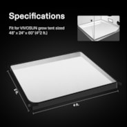 Floor Tray for 2x4 Tent, 1 pc