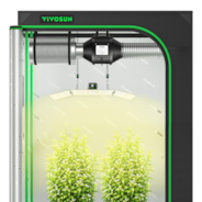 Complete Grow Tent Kit 4x2 Indoor Grow System with GrowHub WiFi Controller, Efficient Ventilation & Full-Spectrum LED Grow Light, 1680D Mylar Lightproof Tent 48"x24"x72"
