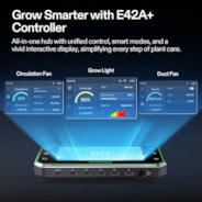 Smart Grow Tent Kit, 3 × 3ft 3-Plant System, WiFi-Integrated Automatic Grow System with Full Spectrum LED Grow Light, Efficient Ventilation System with GrowHub E42A+ Controller