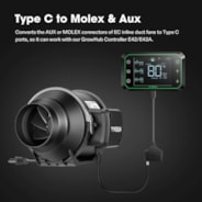 SGS Convertor, Type C to MOLEX & AUX Adapter Dongle, Conversion Cable