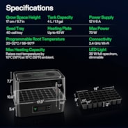 VSeed Smart Seedling Box, Indoor Seed Starting & Cloning System with Ebb & Flow Irrigation