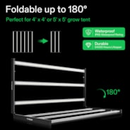 VSFL6450 Full Spectrum LED Grow Light Bar 645W, Foldable Design with 6 Dimming Option, 5 x 5 Ft. Coverage