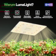 LumaLight LED Pflanzenlampe – Vollspektrum Pflanzenlampe, 150W, Smart Dimmbar & High-PPFD für Indoor-Pflanzen, Setzlinge, Gemüse & Blüte