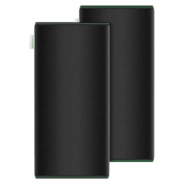 20 cm Vorfilter für 20 cm Kohlefilter, Schwarz, 2er-Pack