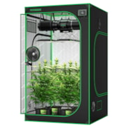 Smart Grow Tent System 4x4,4-Plant Kit,400W Led Grow Light with Integrated Circulation Fan, WIFI Automate Ventilation Controls