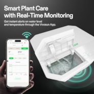 FlexFeed 4-Gallon DWC Hydroponic System Kit, Deep Water Culture Grow Kit with Smart Controller, App Water Temperature Monitoring & Air Pump, for Grow Tents, 2-Bucket