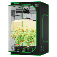 CLEARANCE | Smart Grow Tent Kit, 4 × 4ft 4-Plant System, WiFi-Integrated Automatic Grow System with Full Spectrum LED Grow Light, Efficient Ventilation System with GrowHub E42A+ Controller