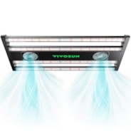 AeroLight 320W LED Grow Light, Indoor Plant Light Bars with Circulation Fan for Grow Tent Cooling Ventilation, Tunable Full Spectrum, Support App Control, GrowHub Compatible, 4x2ft Coverage