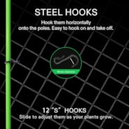 VIVOSUN 3 x 3 ft Elastic Trellis Netting with Hooks 1-Pack