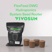 FlexFeed DWC Hydroponices System Seed Rooter, 4-Pack Seed Starter Plugs, Compatible with VGrow DWC System 