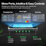 Smart Air Filtration PRO Kit 8", AeroZesh T8 Inline Duct Fan with GrowHub E42A+, Temperature Humidity Controller, Carbon Filter & Ducting Ventilation System for Grow Tent, Hydroponics