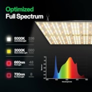 Standard Grow Tent Kit GIY-44 4x4, 4-Plant Complete System, with 400W VS4000 LED Grow Light, and 6-inch Ventilation Combo